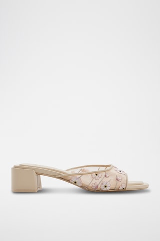 Ciabatte con tacco Riyana - Beige