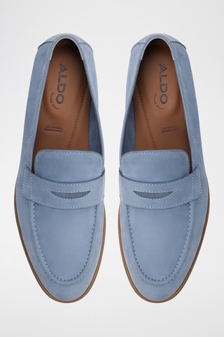 Mocassini in pelle scamosciata Journey - Azzurro