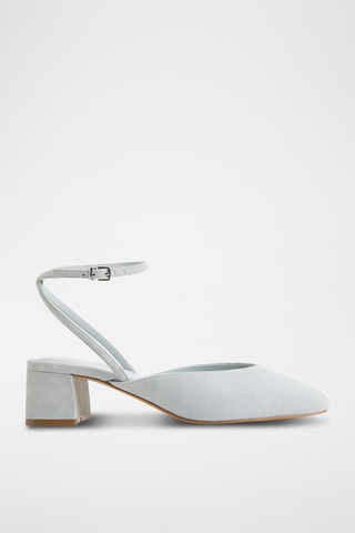 Décolleté in pelle scamosciata Elianie - Celeste