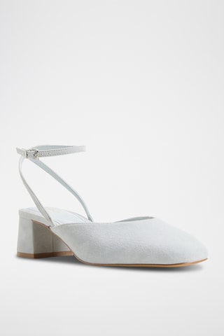 Décolleté in pelle scamosciata Elianie - Celeste