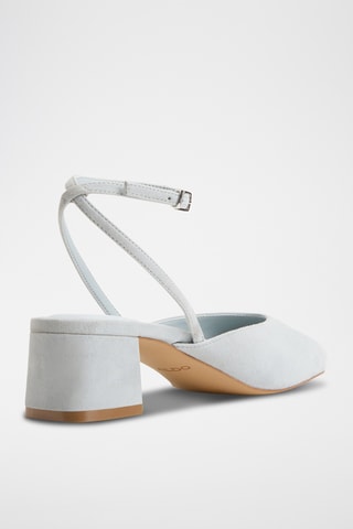 Décolleté in pelle scamosciata Elianie - Celeste