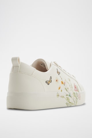 Sneakers Wildflowers - Bianco