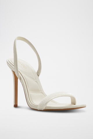 Sandali con tacco Quinney - Bianco