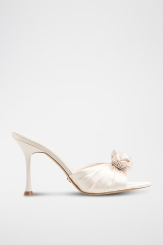 Ciabatte con tacco Rosalina - Bianco
