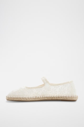 Ballerine in pizzo Alisse - Bianco