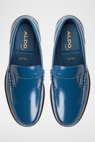 Mocassini in pelle Tides - Blu