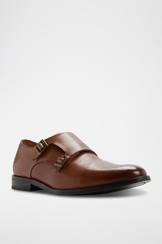 Monk strap in pelle Henson - Marrone