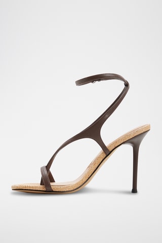 Sandali con tacco Sparks - Marrone scuro