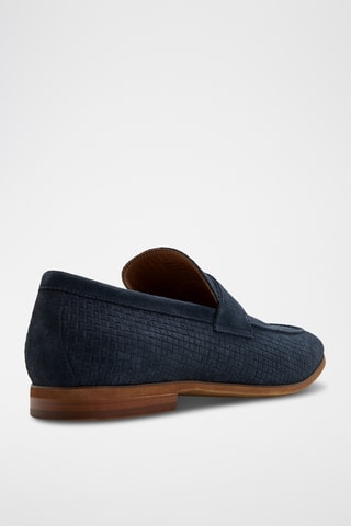 Mocassini in pelle scamosciata Giles - Navy