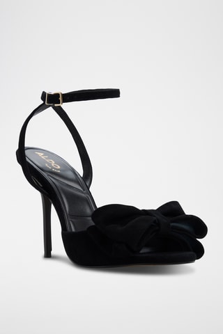 Sandali con tacco in pelle Tinsletta - Nero