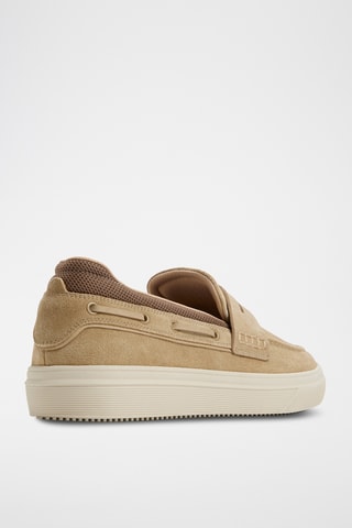 Mocassini in pelle scamosciata Seafarer - Taupe