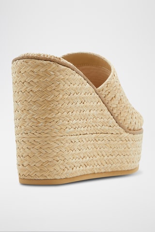 Ciabatte con zeppa Midsommar - Beige