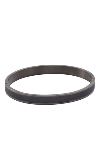 Bracciale bangle in acciaio inossidabile Maverickk - Grigio scuro