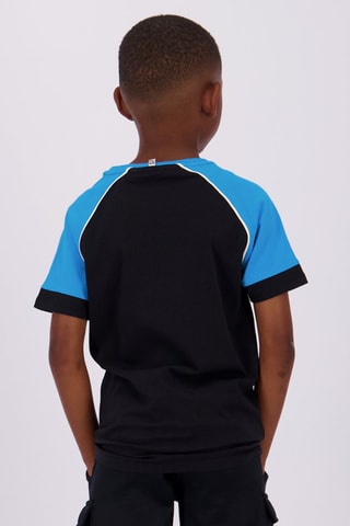 T-shirt Hucio - Zwart - Zwart en blauw