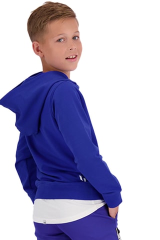 Sweater met Capuchon - Koningsblauw - Wit en blauw
