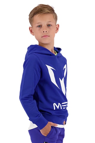 Sweater met Capuchon - Koningsblauw - Wit en blauw