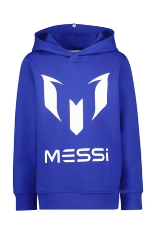 Sweater met Capuchon - Koningsblauw - Wit en blauw