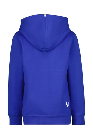 Sweater met Capuchon - Koningsblauw - Wit en blauw