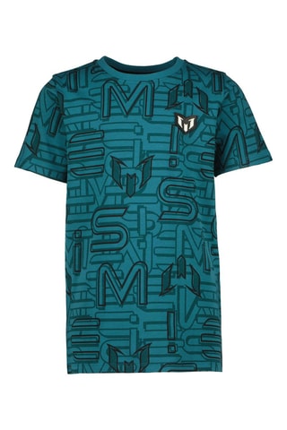 T-shirt Huenu - Turquoise - Zwart en blauw