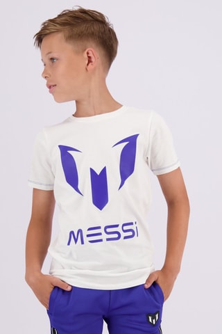 T-shirt - Wit - Wit en paars