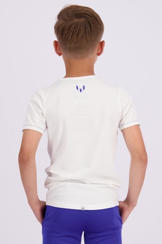T-shirt - Wit - Wit en paars