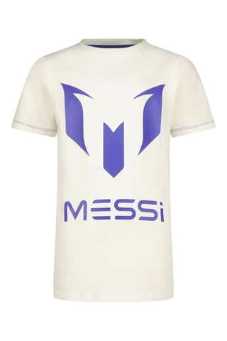 T-shirt - Wit - Wit en paars