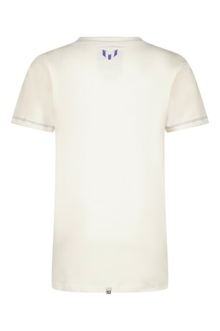 T-shirt - Wit - Wit en paars