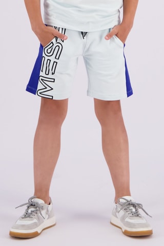 Short Rafo - Blauw en Wit - Wit, zwart en blauw