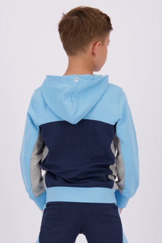 Sweater met Capuchon Malpu - Blauw - Blauw en grijs