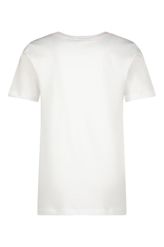 T-shirt Miassi - Wit - Wit en zwart