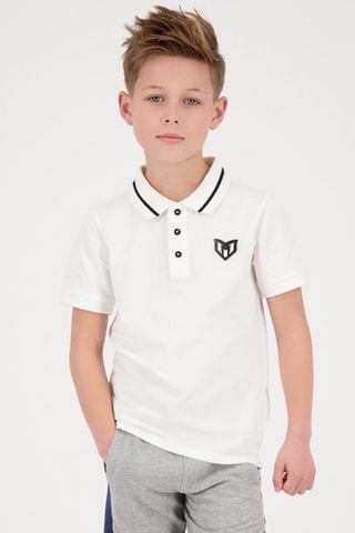 Polo Coton -  Wit - Wit en zwart
