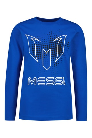 T-shirt Messi - Blauw - Blauw en wit