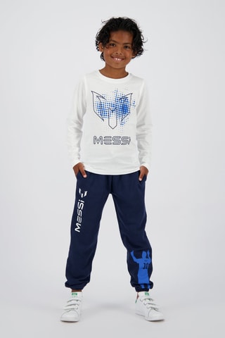 T-shirt Messi - Wit - Wit en blauw