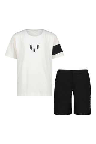 T-shirt en Short - Wit - Zwart en wit
