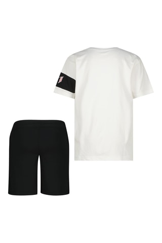 T-shirt en Short - Wit - Zwart en wit