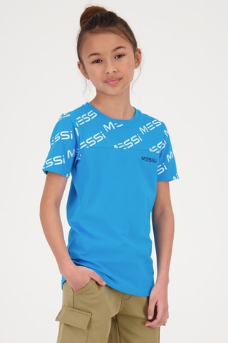 T-shirt Hivan - Blauw - Wit en blauw