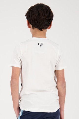 T-shirt Huaco - Wit - Wit, zwart en blauw