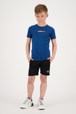 T-shirt Jimenez - Petrolblauw - Wit, zwart en blauw