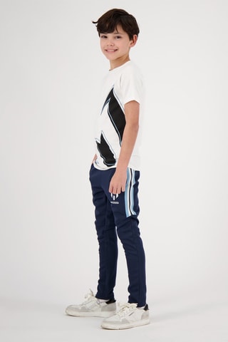 Joggingbroek Teslen - Marineblauw - Wit en blauw