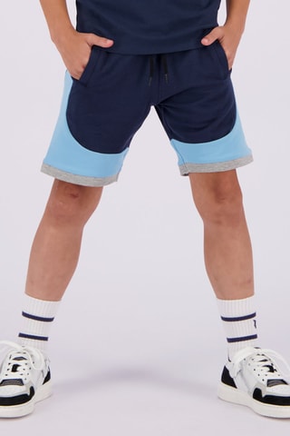 Short Recreo - Marineblauw - Blauw en grijs