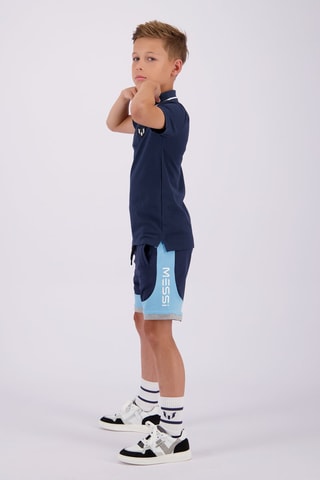Short Recreo - Marineblauw - Blauw en grijs