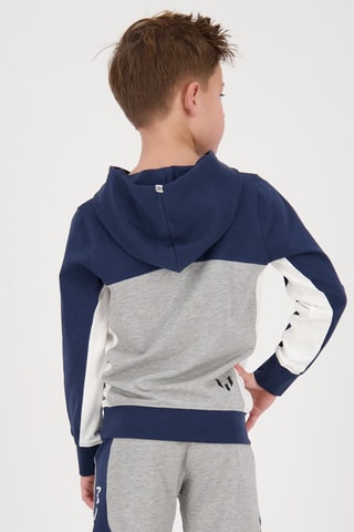 Sweater met Capuchon Malpu - Marineblauw - Blauw, grijs en wit