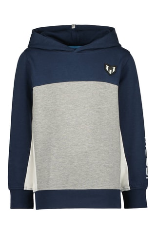 Sweater met Capuchon Malpu - Marineblauw - Blauw, grijs en wit