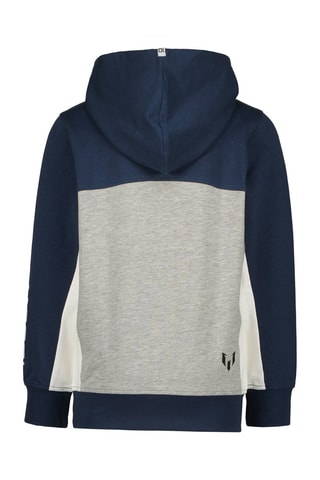 Sweater met Capuchon Malpu - Marineblauw - Blauw, grijs en wit