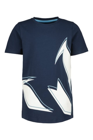 T-shirt Huaco - Marineblauw - Wit en blauw