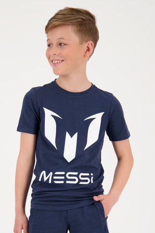 T-shirt - Marineblauw - Blauw en wit