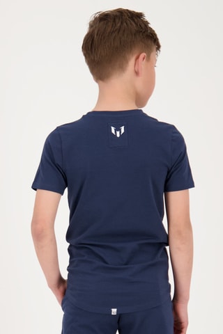 T-shirt - Marineblauw - Blauw en wit