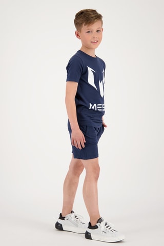 T-shirt - Marineblauw - Blauw en wit