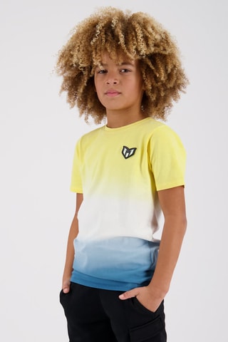 T-shirt Dip and Dye Jujuy - Geel - Geel