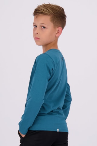T-shirt Jueno - Turquoise - Zwart en blauw